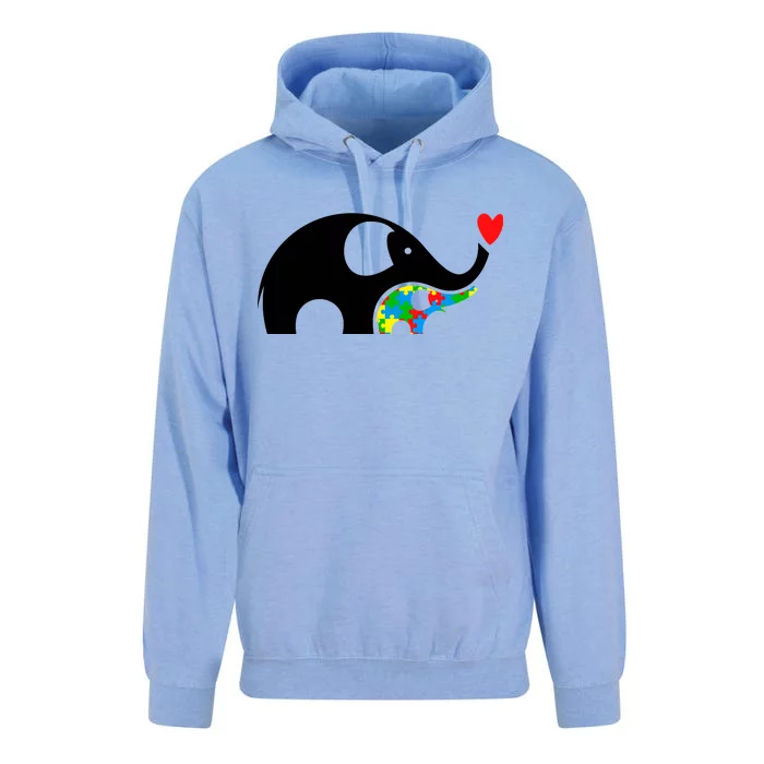 Autism Awareness Mother Baby Elephant Unisex Surf Hoodie