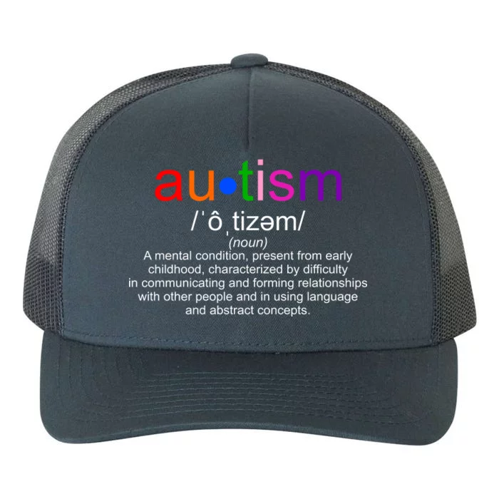 Autism Awareness Noun Definition Yupoong Adult 5-Panel Trucker Hat