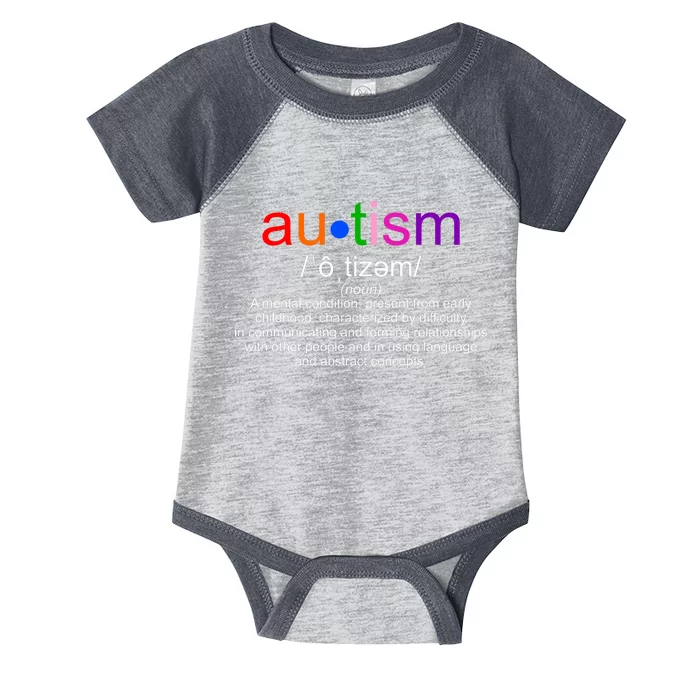 Autism Awareness Noun Definition Infant Baby Jersey Bodysuit