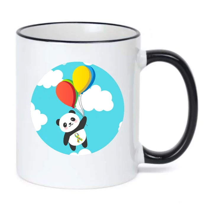 Autism Awareness Panda Bear Black Color Changing Mug