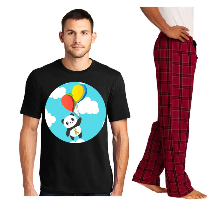 Autism Awareness Panda Bear Pajama Set