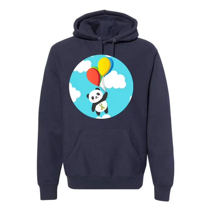 Autism Awareness Panda Bear Premium Hoodie