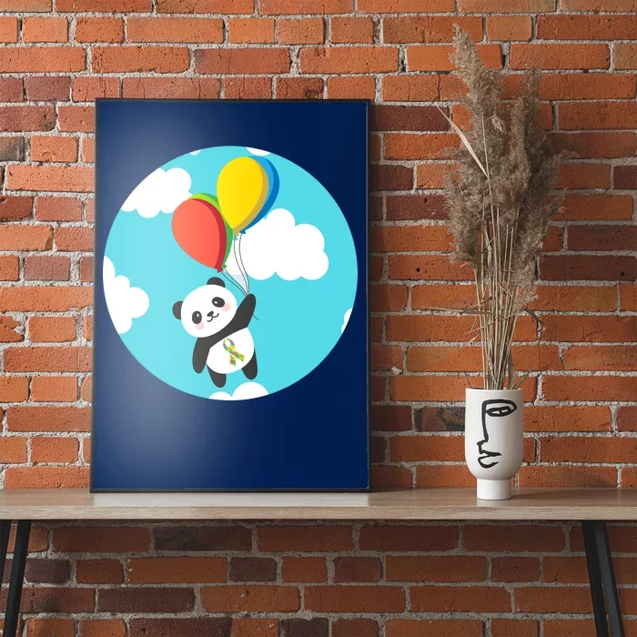 Autism Awareness Panda Bear Poster