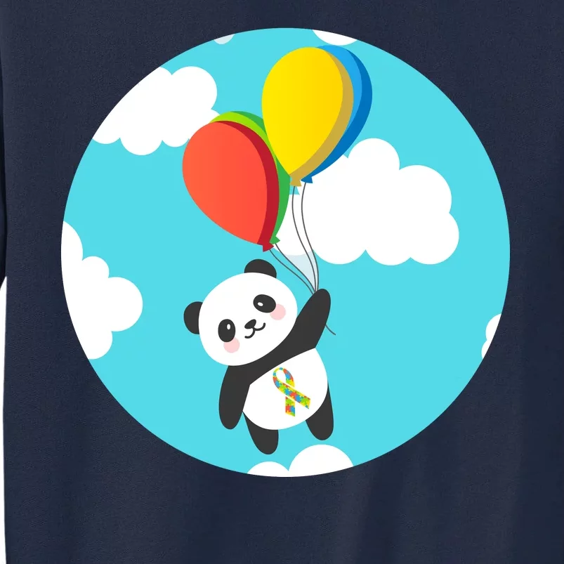 Autism Awareness Panda Bear Tall Sweatshirt