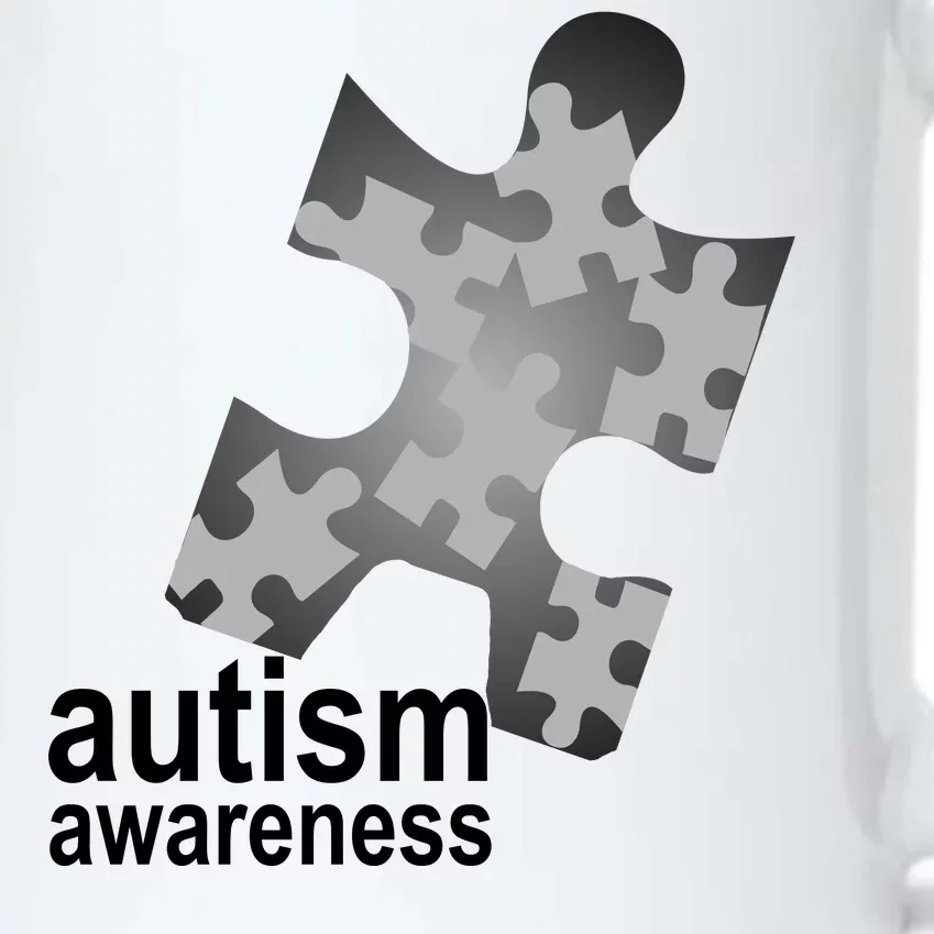 Autism Awareness Puzzle Black Color Changing Mug