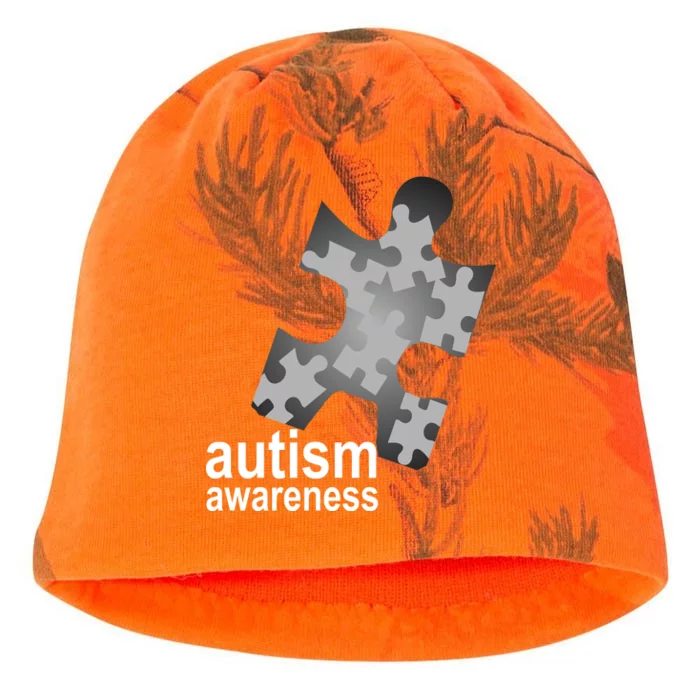 Autism Awareness Puzzle Kati - Camo Knit Beanie