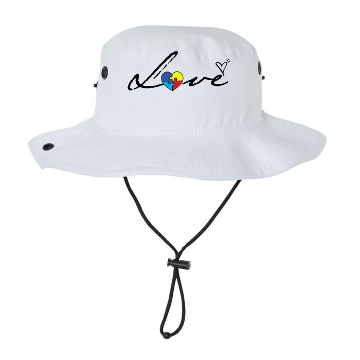 Autism Awareness Puzzle Piece Heart Legacy Cool Fit Booney Bucket Hat