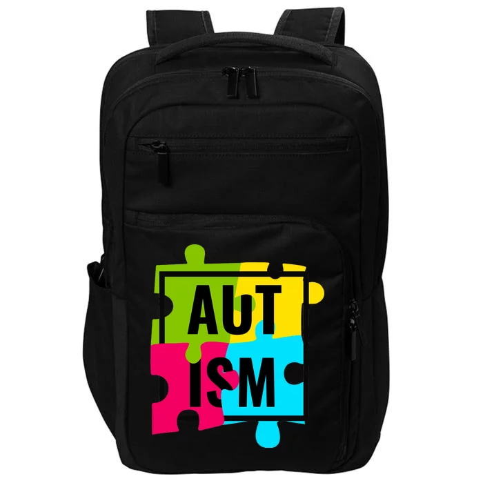 Autism Awareness Puzzle Pieces Impact Tech Backpack