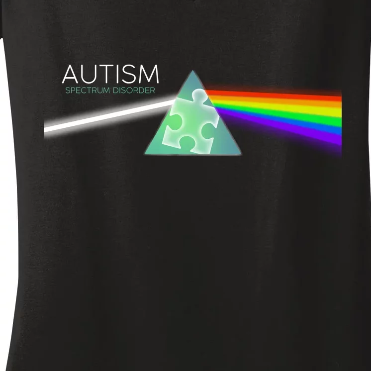 Autism Awareness Puzzle Spectrum Disorder Women's V-Neck T-Shirt