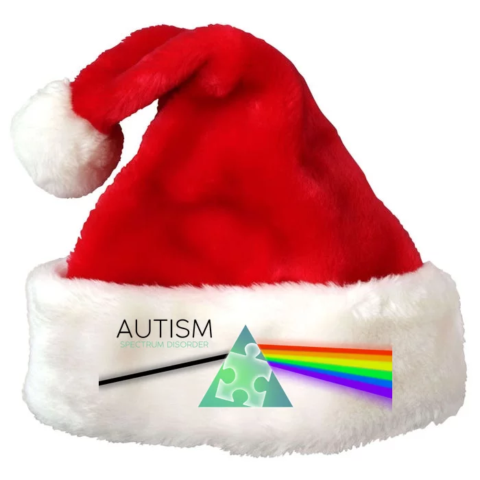 Autism Awareness Puzzle Spectrum Disorder Premium Christmas Santa Hat