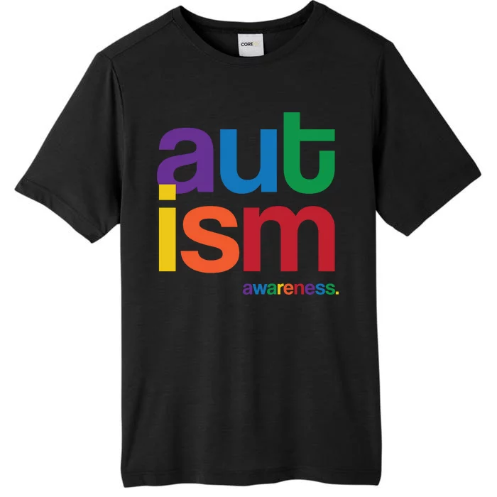 Autism Awareness Rainbow Letters ChromaSoft Performance T-Shirt