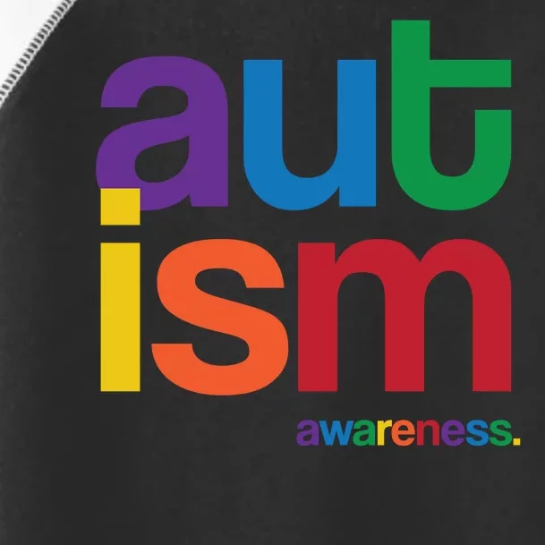 Autism Awareness Rainbow Letters Toddler Fine Jersey T-Shirt