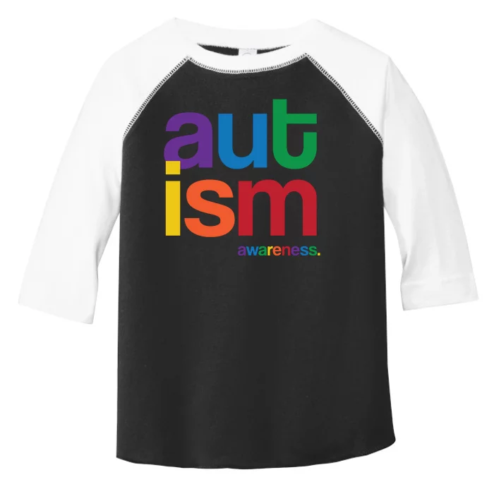 Autism Awareness Rainbow Letters Toddler Fine Jersey T-Shirt