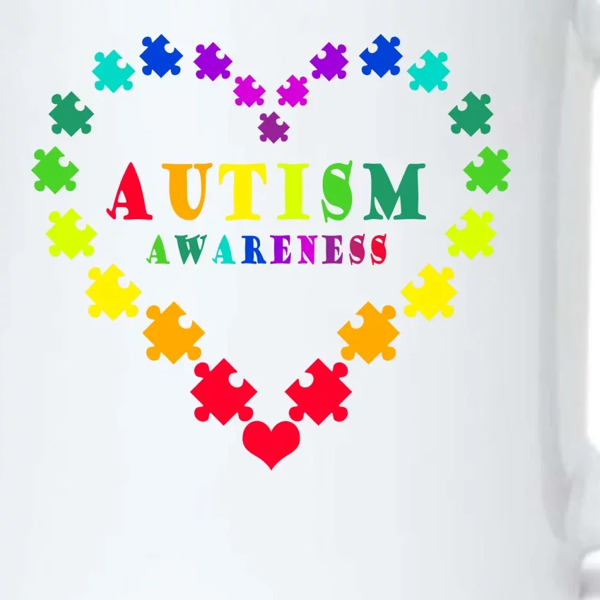 Autism Awareness Rainbow Puzzles Of Love Black Color Changing Mug