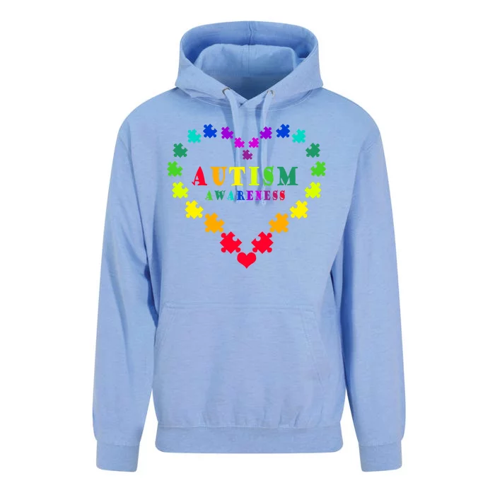 Autism Awareness Rainbow Puzzles Of Love Unisex Surf Hoodie