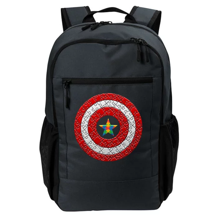 Autism Awareness Star Hero Shield Daily Commute Backpack