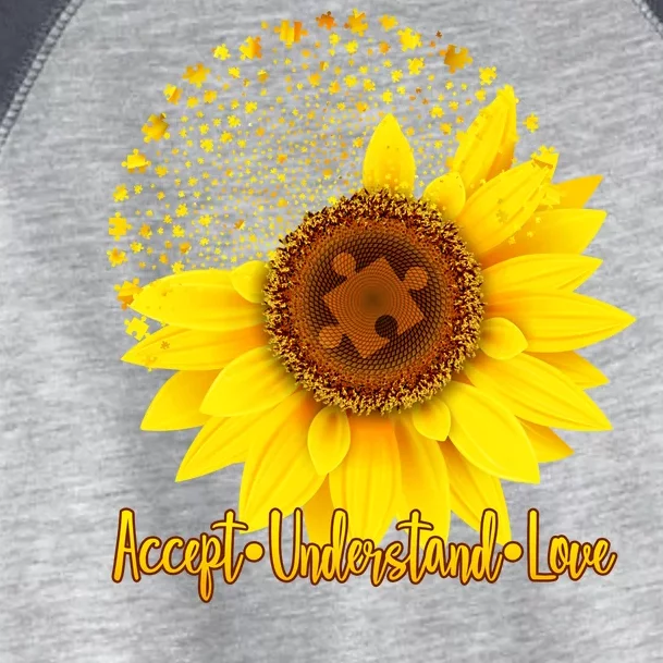 Autism Awareness Sunflower Puzzle Toddler Fine Jersey T-Shirt