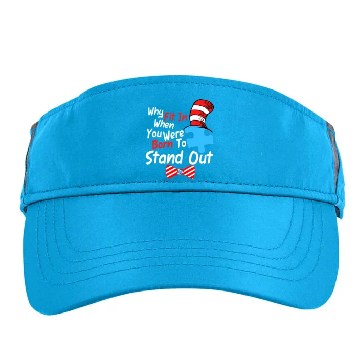 Autism Awareness Why Fit In When You Were Born To Stand Out Puzzle Adult Drive Performance Visor