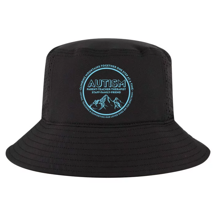 Autism Climbing Mountains Together Cool Comfort Performance Bucket Hat