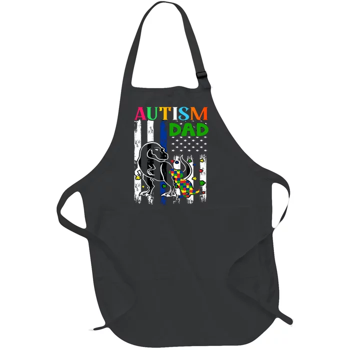 Autism Dad Full-Length Apron With Pocket