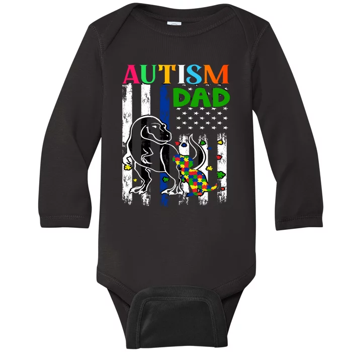 Autism Dad Baby Long Sleeve Bodysuit