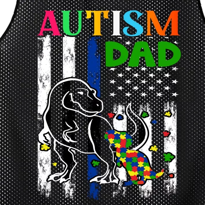 Autism Dad Mesh Reversible Basketball Jersey Tank