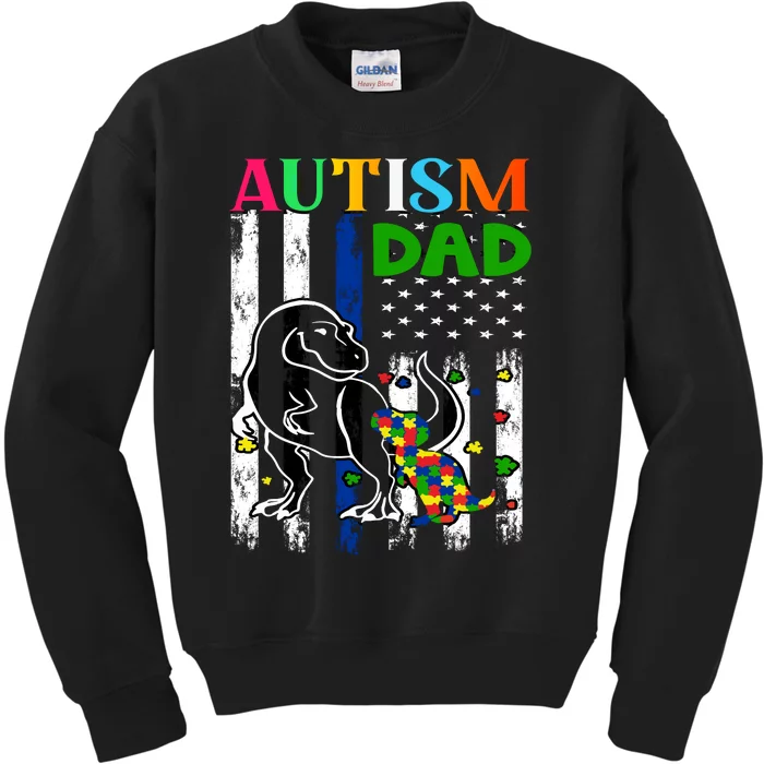 Autism Dad Kids Sweatshirt