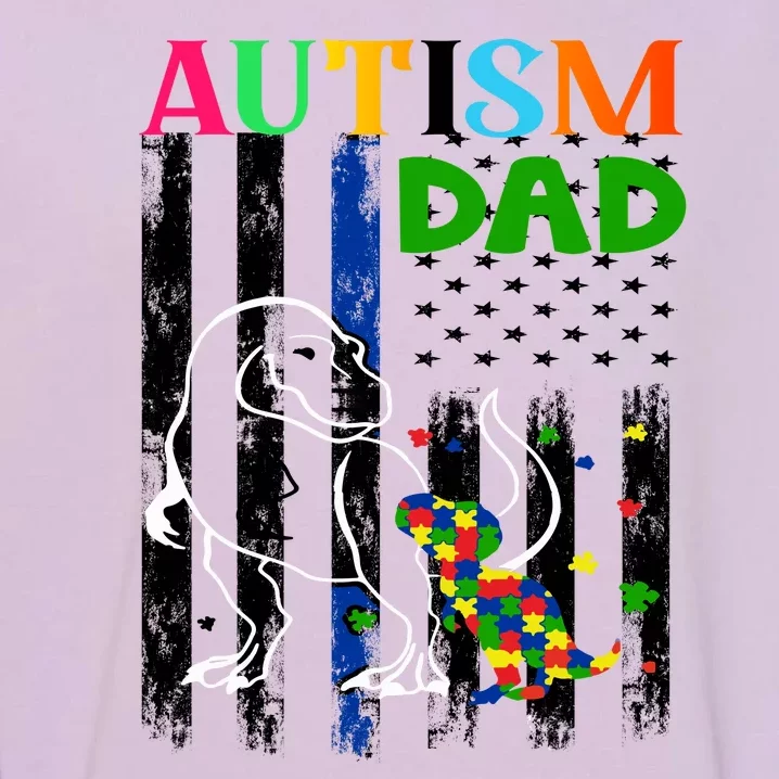 Autism Dad Garment-Dyed Sweatshirt