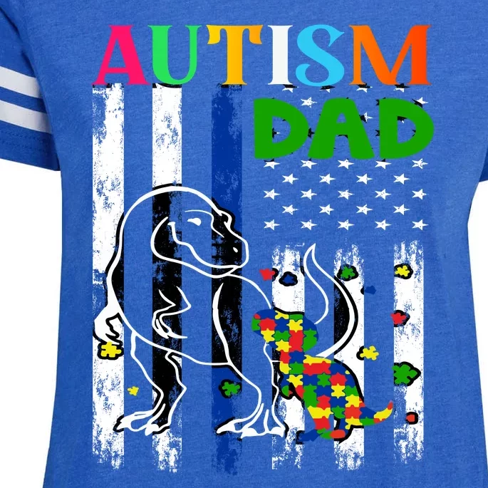 Autism Dad Enza Ladies Jersey Football T-Shirt