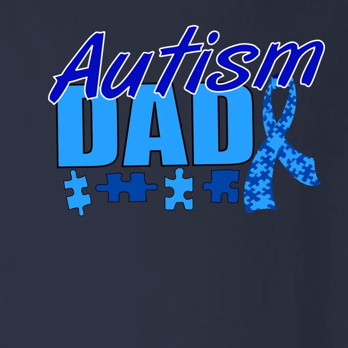 Autism Dad Awareness Ribbon Toddler Long Sleeve Shirt