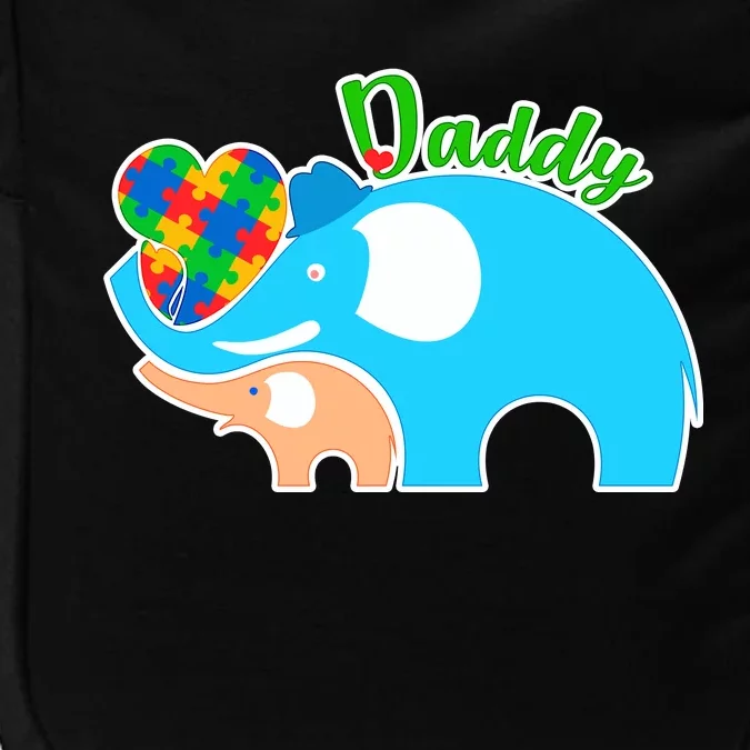 Autism Daddy Cute Elephant Impact Tech Backpack