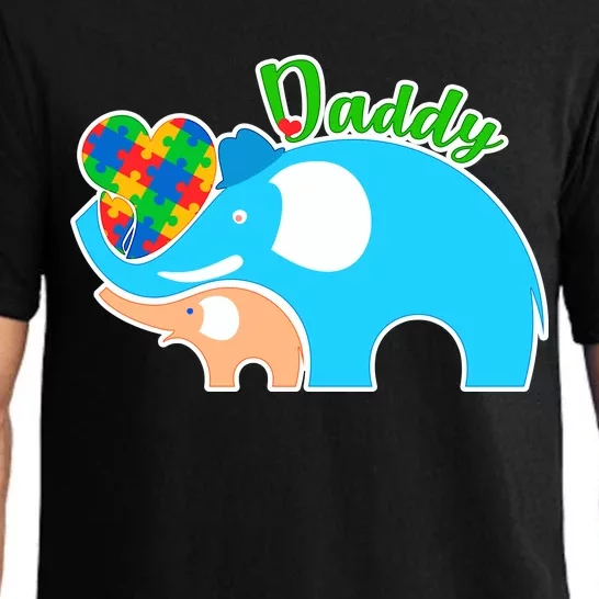 Autism Daddy Cute Elephant Pajama Set