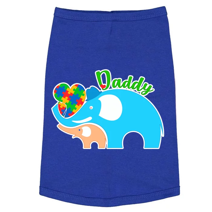 Autism Daddy Cute Elephant Doggie Tank