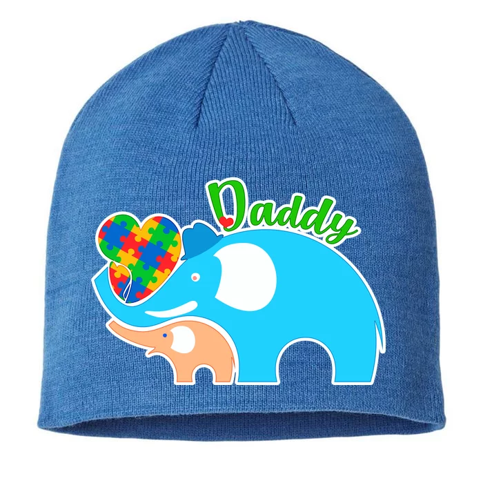 Autism Daddy Cute Elephant 8 1/2in Sustainable Knit Beanie