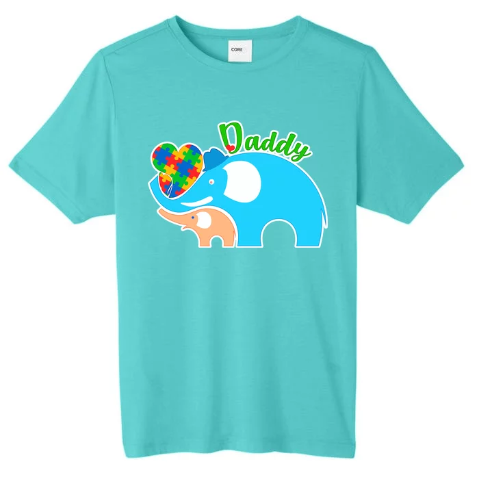 Autism Daddy Cute Elephant ChromaSoft Performance T-Shirt