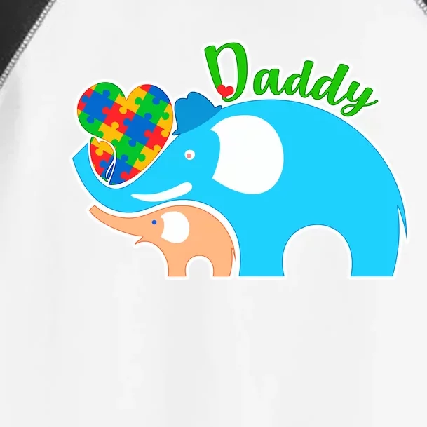 Autism Daddy Cute Elephant Toddler Fine Jersey T-Shirt