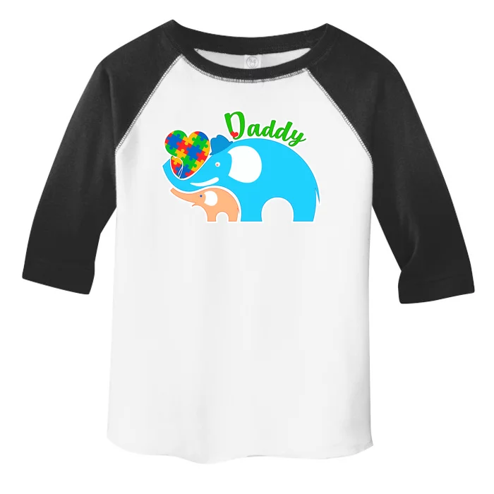 Autism Daddy Cute Elephant Toddler Fine Jersey T-Shirt