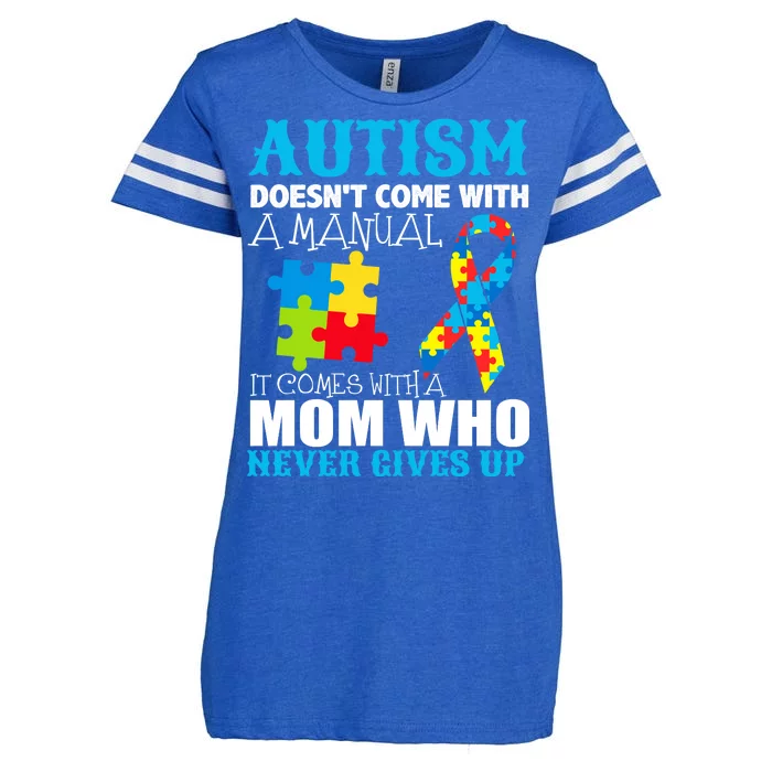 Autism Doesn't Come With A Manual Enza Ladies Jersey Football T-Shirt