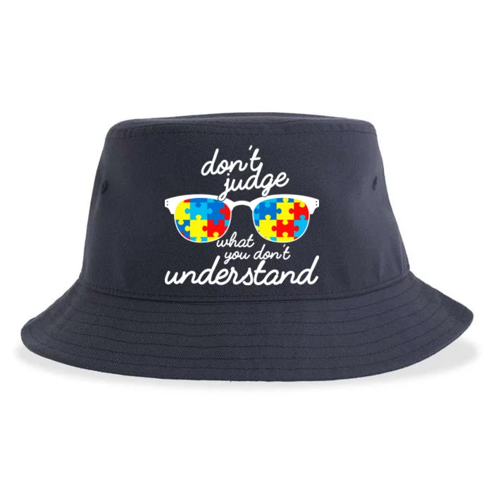 Autism Don't Judge What You Don't Understand Sustainable Bucket Hat