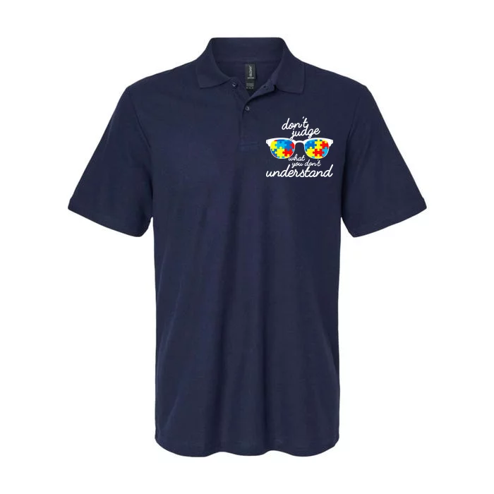 Autism Don't Judge What You Don't Understand Softstyle Adult Sport Polo