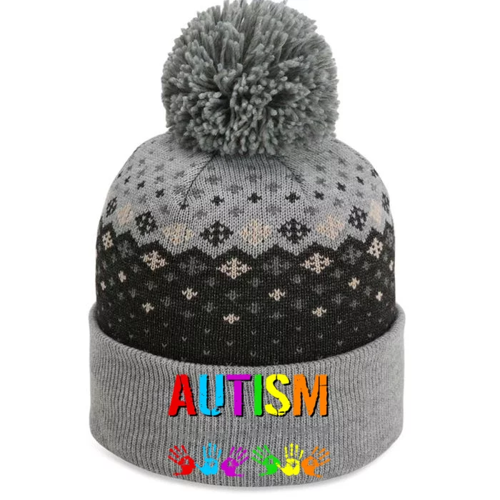 Autism Embrace The Amazing The Baniff Cuffed Pom Beanie