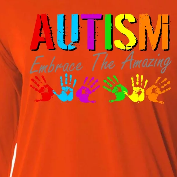 Autism Embrace The Amazing Cooling Performance Long Sleeve Crew