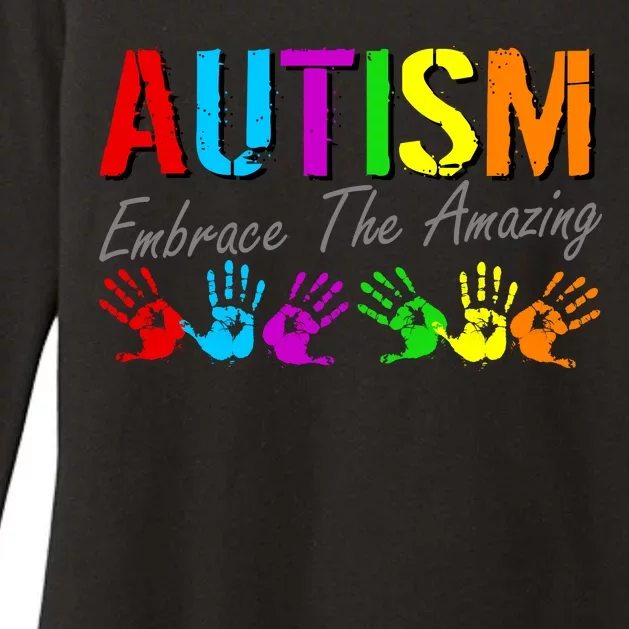 Autism Embrace The Amazing Womens CVC Long Sleeve Shirt