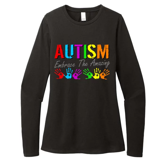 Autism Embrace The Amazing Womens CVC Long Sleeve Shirt