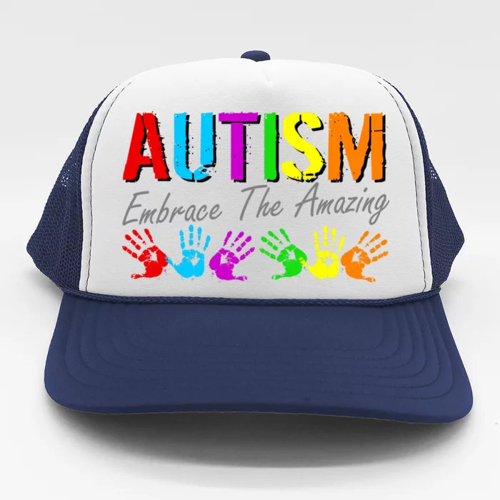 Autism Embrace The Amazing Trucker Hat