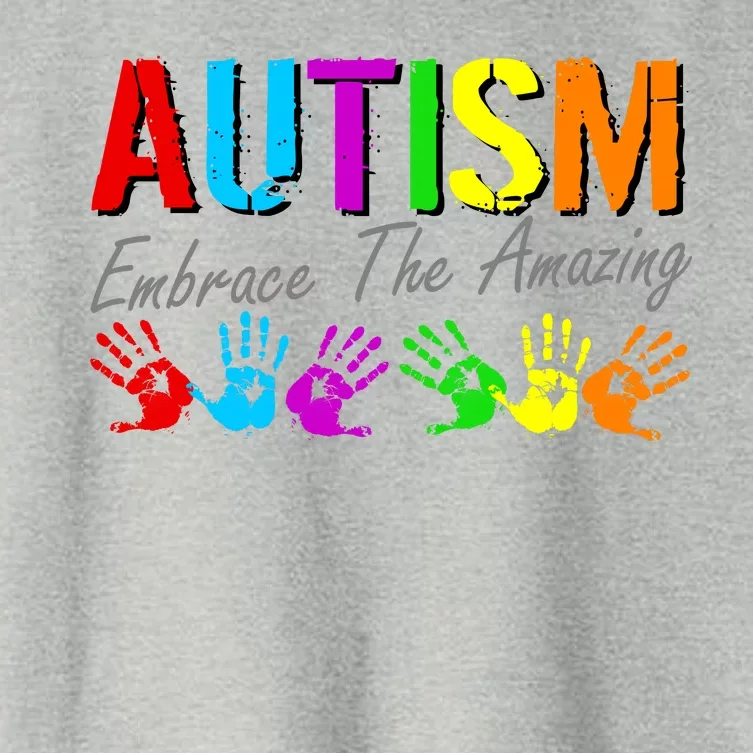 Autism Embrace The Amazing Women's Crop Top Tee