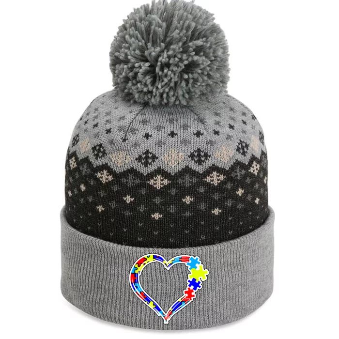 Autism Full Of Love The Baniff Cuffed Pom Beanie