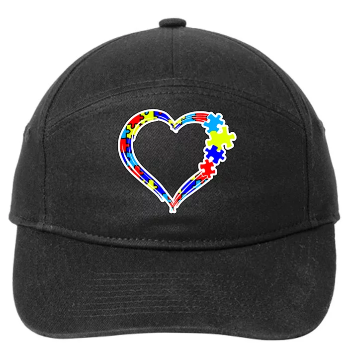 Autism Full Of Love 7-Panel Snapback Hat