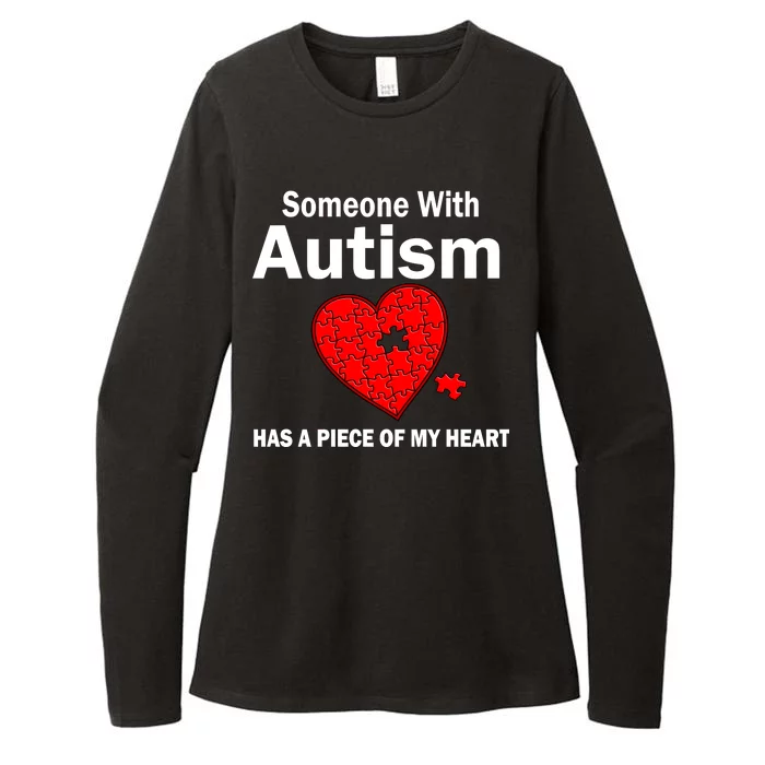 Autism Has A Piece Of My Heart Womens CVC Long Sleeve Shirt