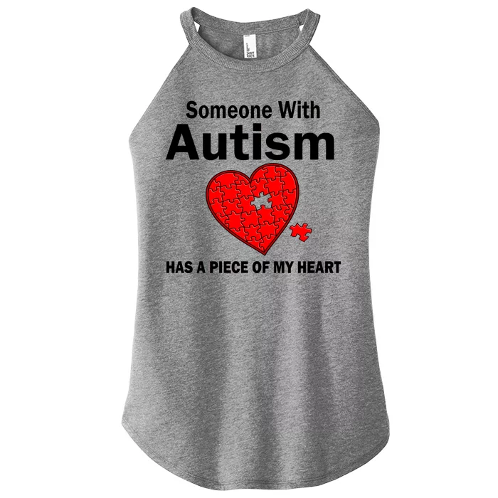 Autism Has A Piece Of My Heart Women’s Perfect Tri Rocker Tank